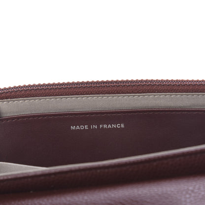 Chanel Caviar Half Moon Wallet On Chain WOC Bordeaux 7 of 12