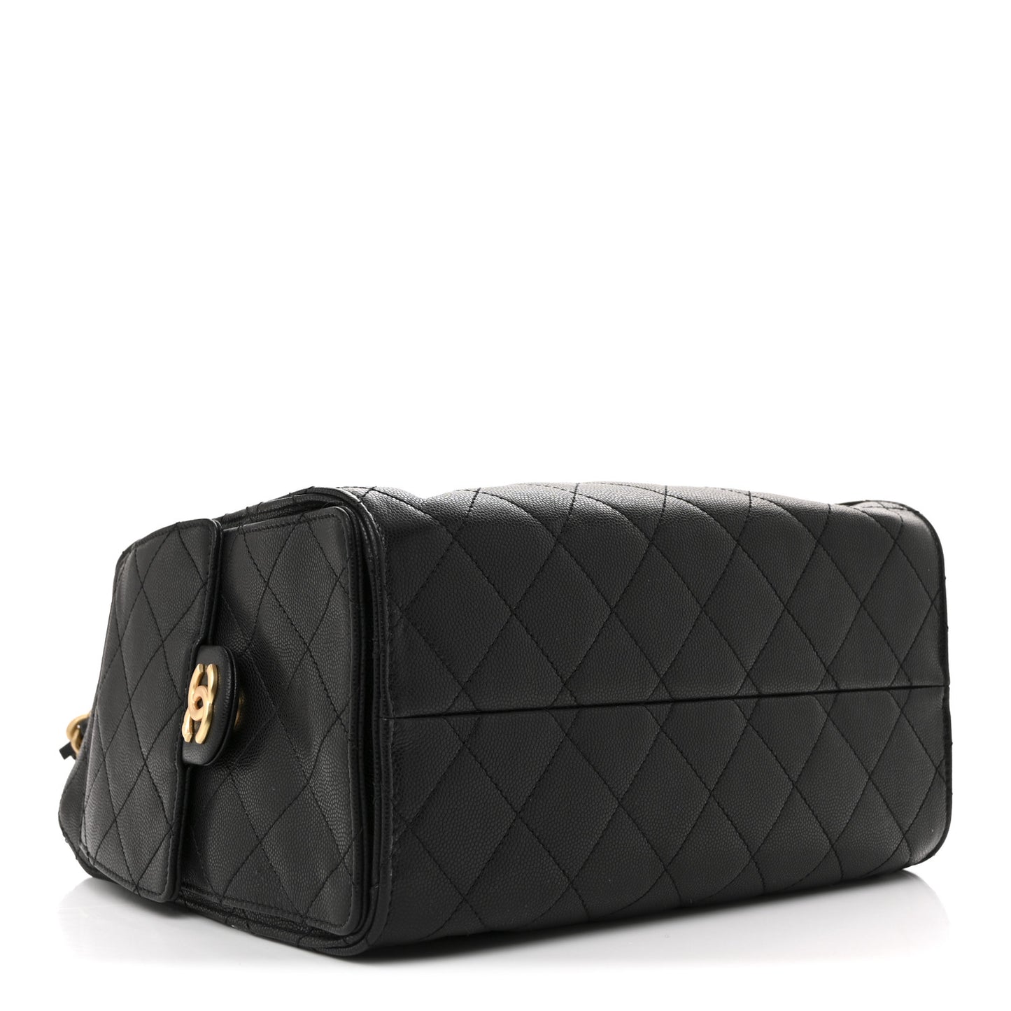 Caviar Quilted Small Chanel 25 Handbag Black
