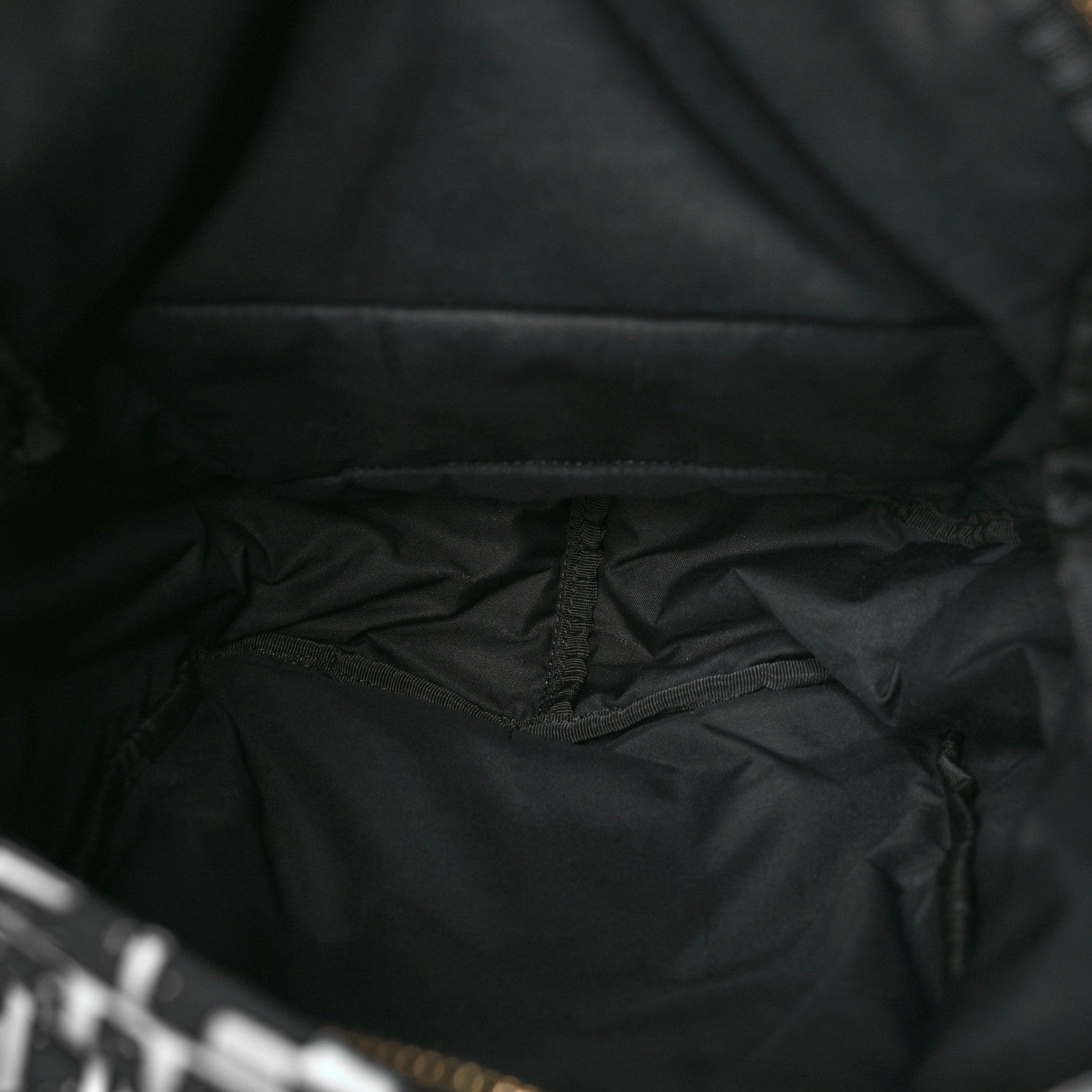 Fendi X JOSHUA VIDES Nylon FF Cloudy Pocket Backpack White Celeste Black 5 of 9