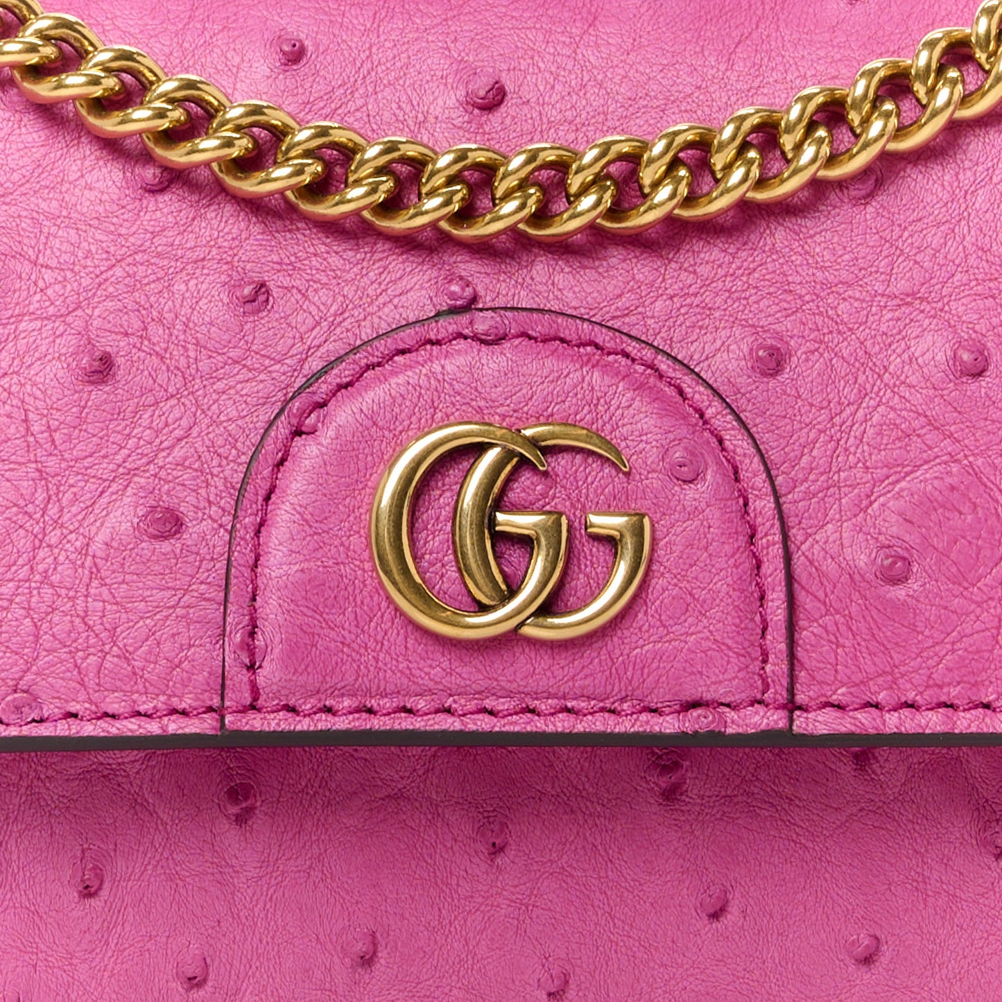 Ostrich Mini Diana Bag Pink