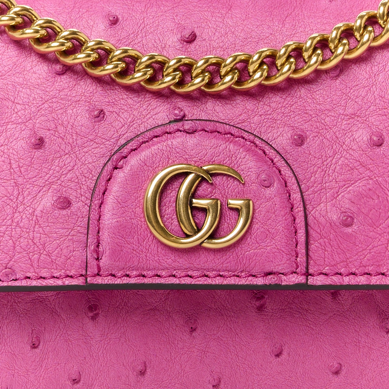 Gucci Ostrich Mini Diana Bag Pink 9 of 11