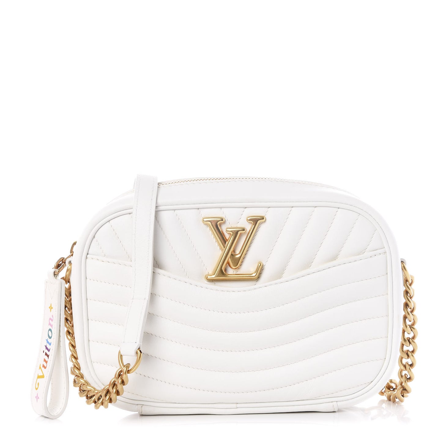 Calfskin New Wave Camera Bag White