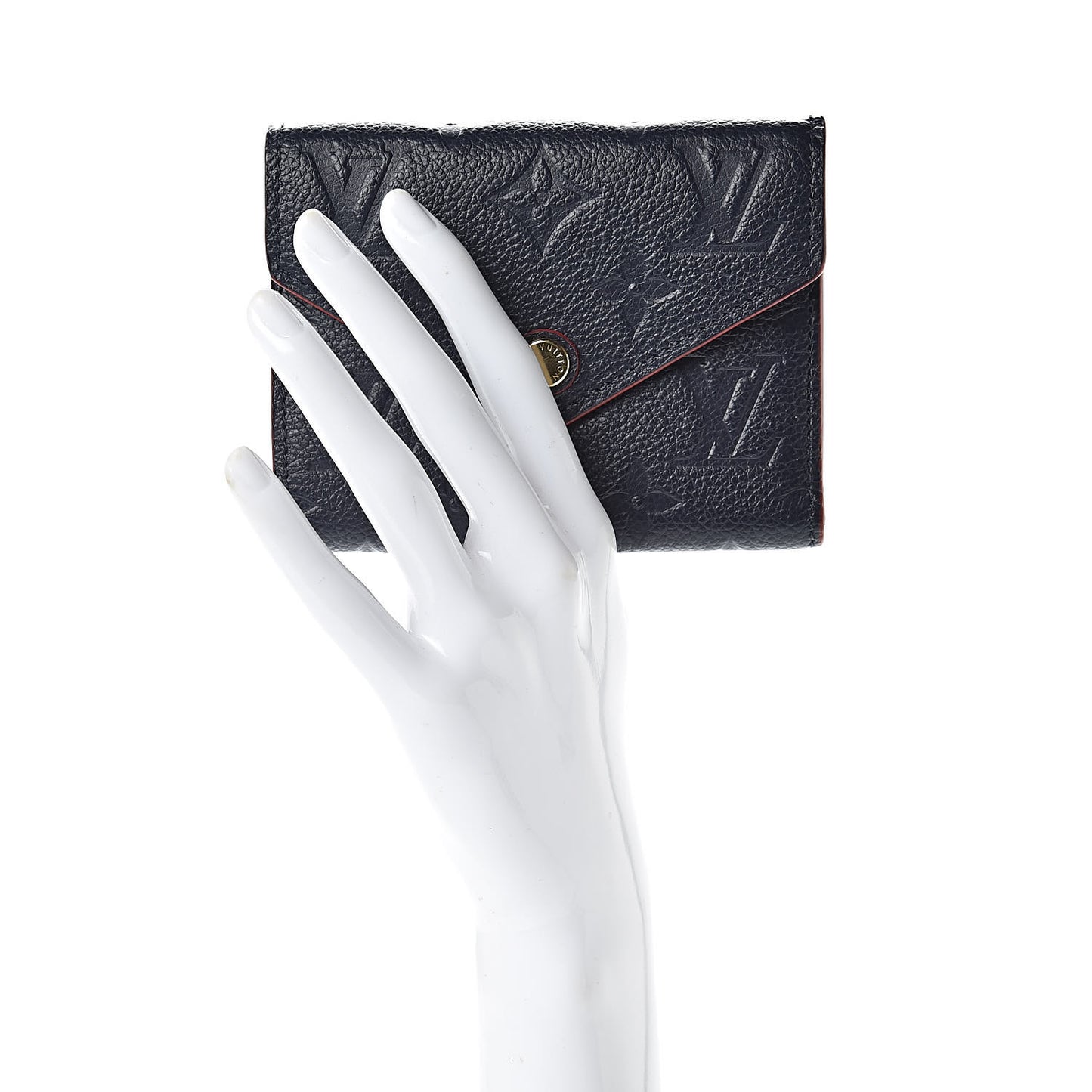 Empreinte Victorine Wallet Marine Rouge