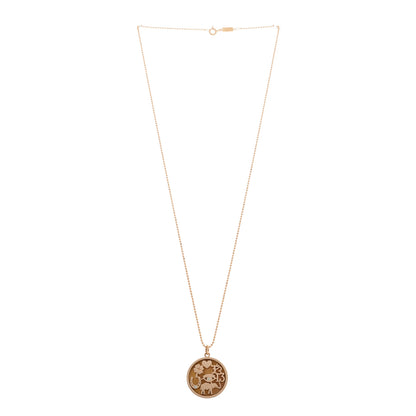 Jennifer Meyer 18K Rose Gold Diamond Good Luck Pendant Necklace 3 of 6