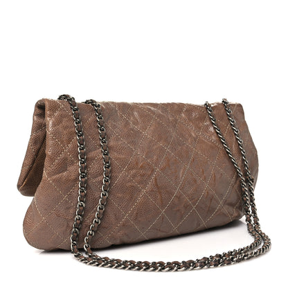 Chanel Caviar Quilted Medium Elastic Flap Brown 3 of 15