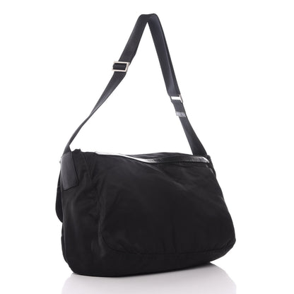 Prada Nylon Vela Messenger Bag Black 2 of 9