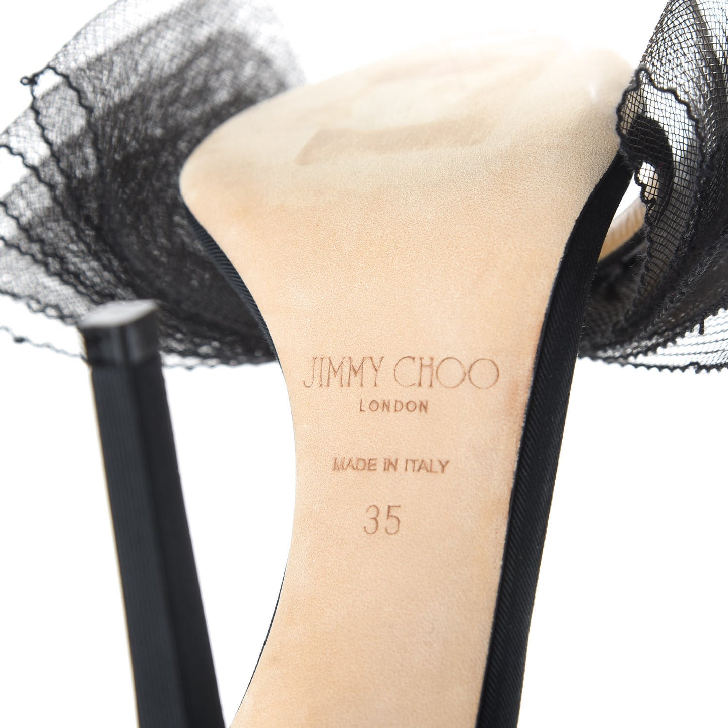 Grosgrain Aveline Bow 100 Sandals 35 Black