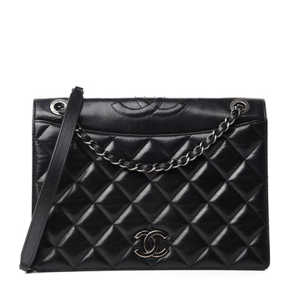 Chanel Calfskin Quilted Ballerine Flap Black 1 of 10