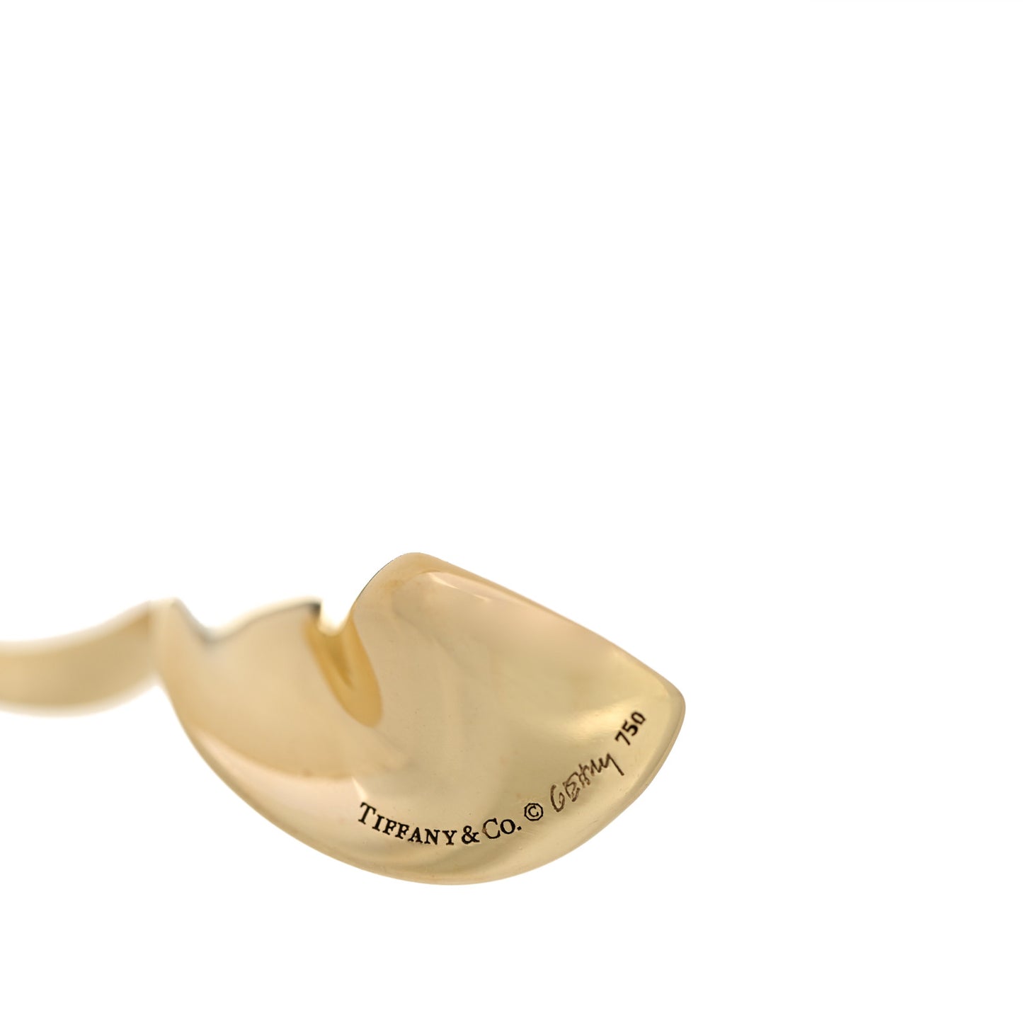 18K Yellow Gold Frank Gehry Orchid Drop Earrings