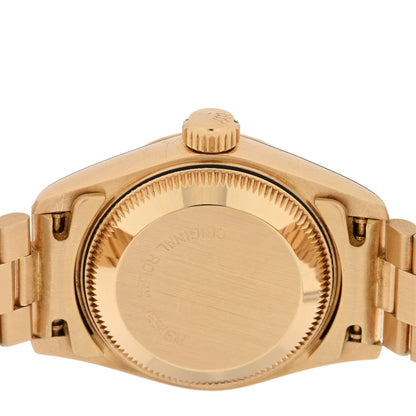 Rolex 18K Yellow Gold Diamond 26mm Datejust President Watch Champagne 69178 4 of 4