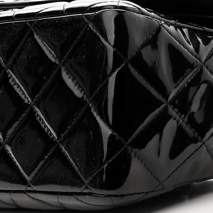 Chanel Patent Quilted Jumbo Double Flap Black 10 of 14