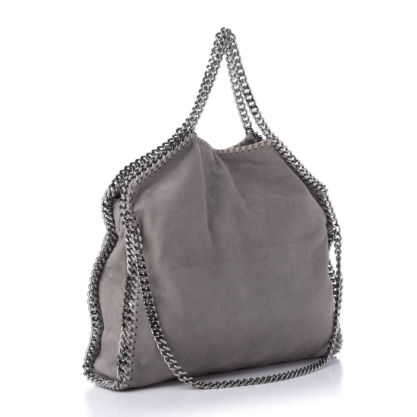 Shaggy Deer Falabella Fold Over Tote Grey