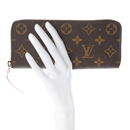 Louis Vuitton Monogram Clemence Wallet Rose Ballerine 2 of 7
