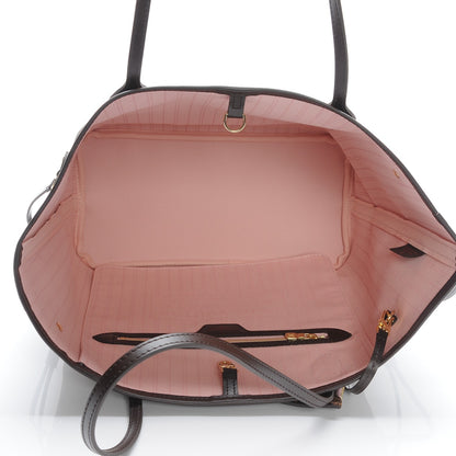 Louis Vuitton Damier Ebene Neo Neverfull MM Rose Ballerine 6 of 10