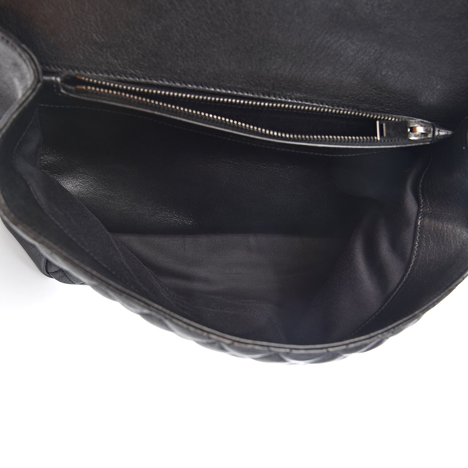 Saint Laurent Calfskin Mixed Matelasse Triquilt Large Monogram Satchel Black 5 of 11
