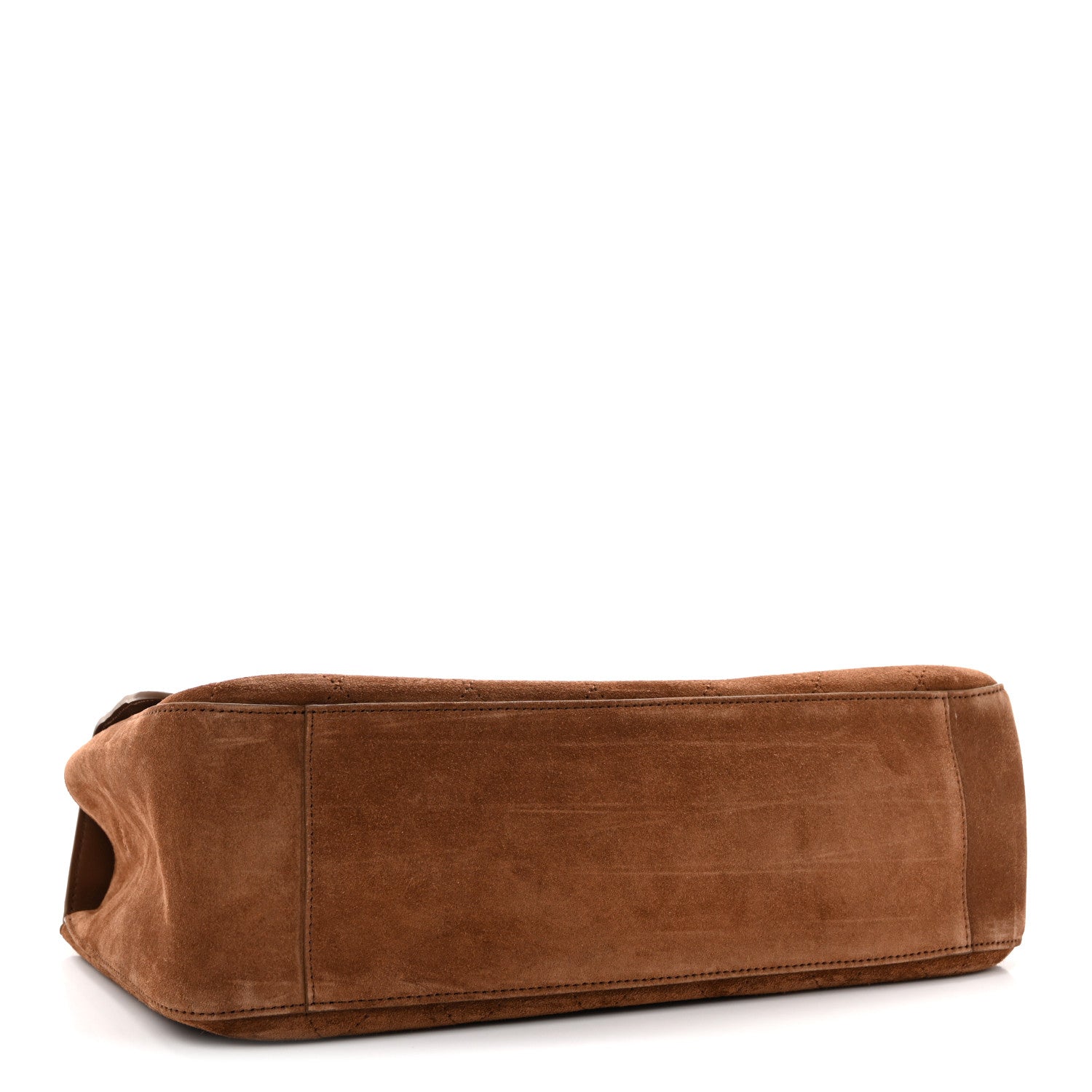 Chanel Suede Calfskin Small Souplissimo Maxi Flap Camel 4 of 10
