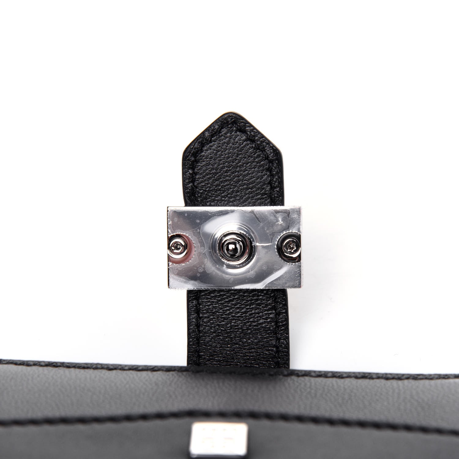 Givenchy Calfskin Eyelet GV3 Card Case Black 8 of 11