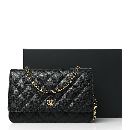Chanel Caviar Quilted Wallet on Chain WOC Black 11 of 11