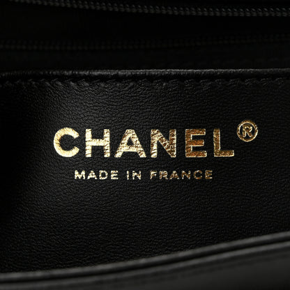 Chanel Lambskin Quilted Bicolor Flap Black Beige 6 of 10