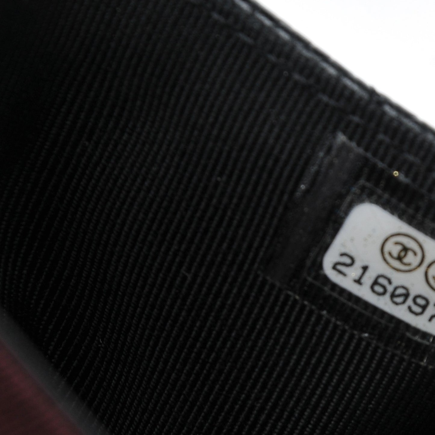 Caviar Quilted Flap Card Holder Black