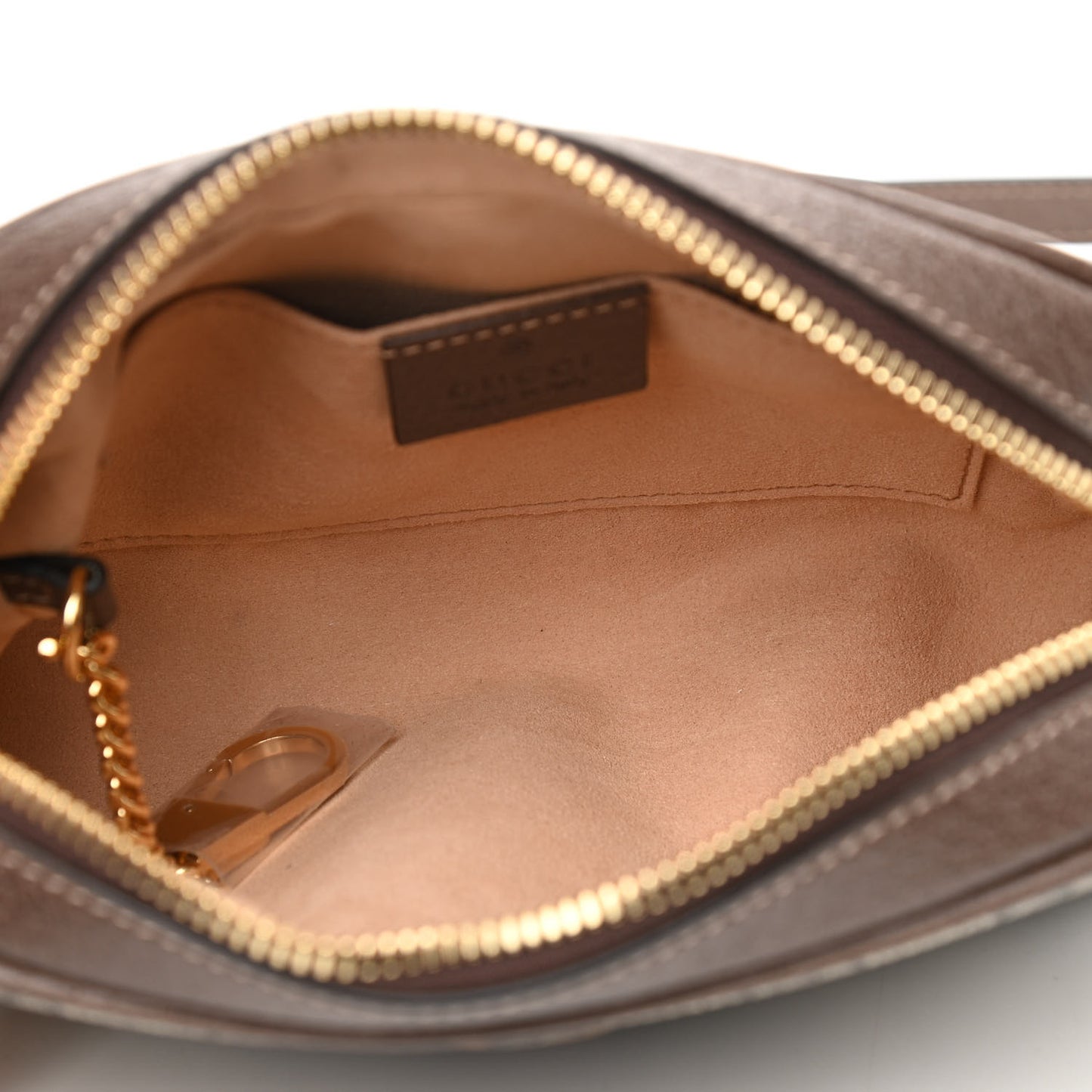 GG Supreme Monogram Web Mini Ophidia Shoulder Bag Brown