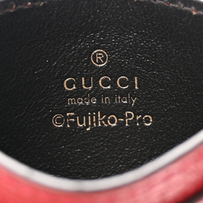 Gucci X DORAEMON Mini Vintage GG Supreme Monogram Card Holder Beige Cherry Red 6 of 6