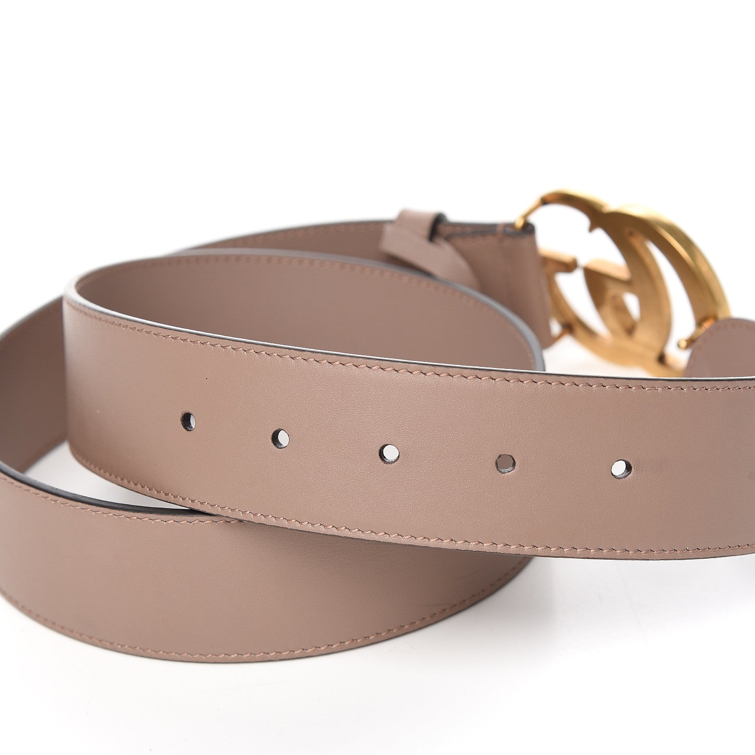 Gucci Calfskin Double G 40mm Belt 80 32 Porcelain Rose 3 of 6
