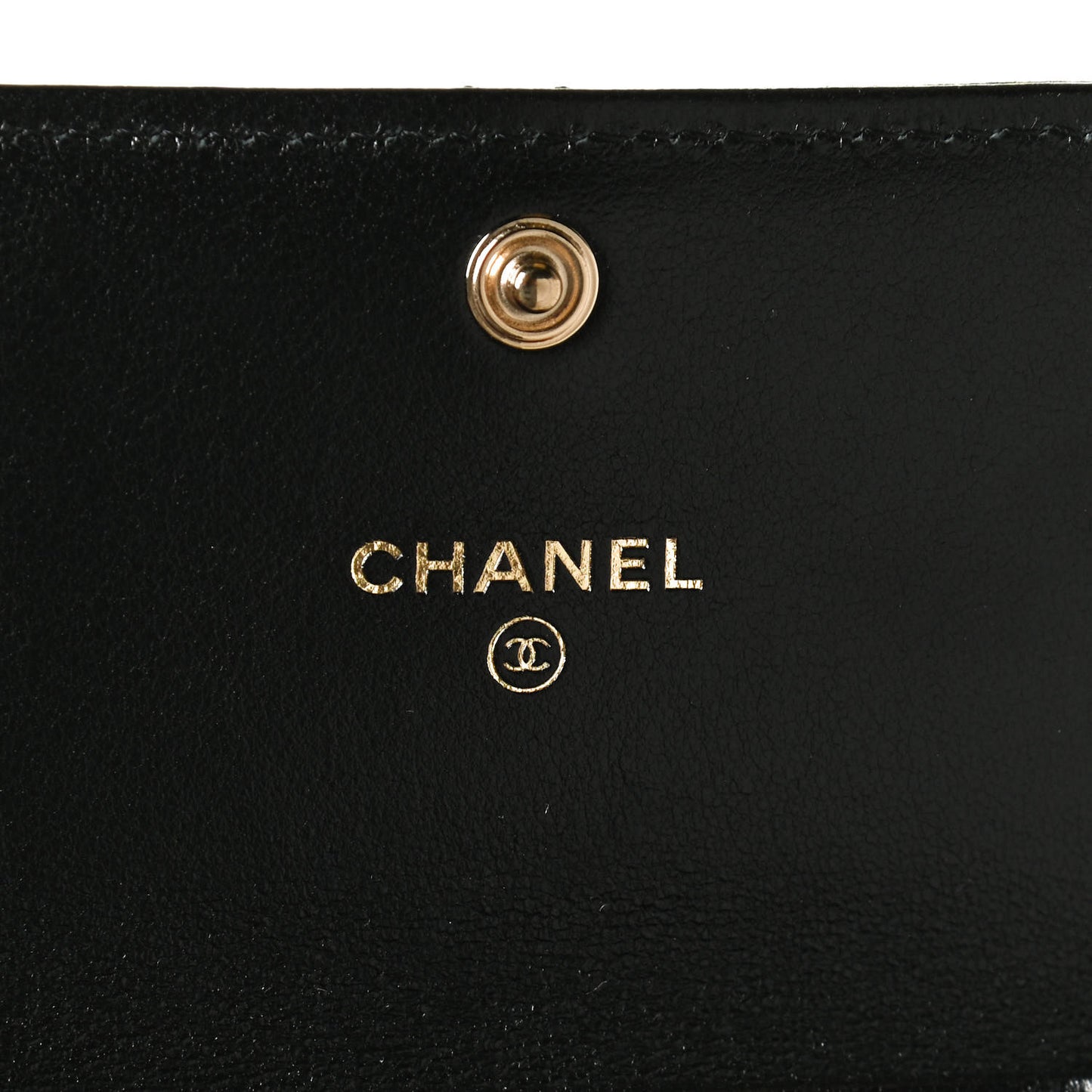 Lambskin Quilted Chanel 19 Flap Coin Purse With Chain Black