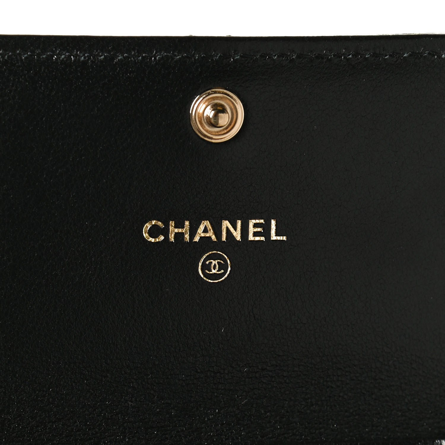 Chanel Lambskin Quilted Chanel 19 Flap Coin Purse With Chain Black 6 of 10