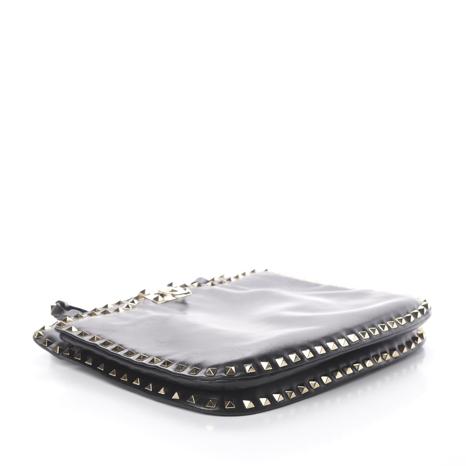 Valentino Garavani Vitello Rockstud Shoulder Satchel Black 3 of 7