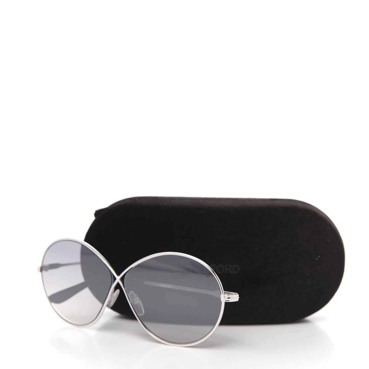 Metal Rania-02 Oval Sunglasses TF564 Silver