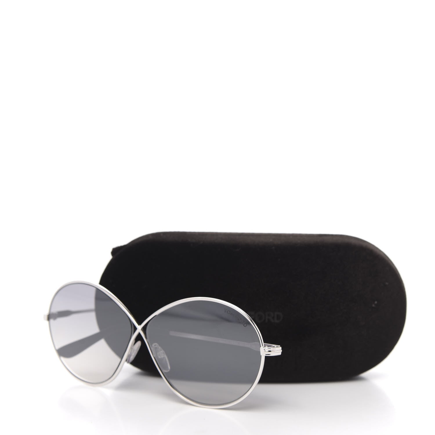 Tom Ford Metal Rania-02 Oval Sunglasses TF564 Silver 7 of 7