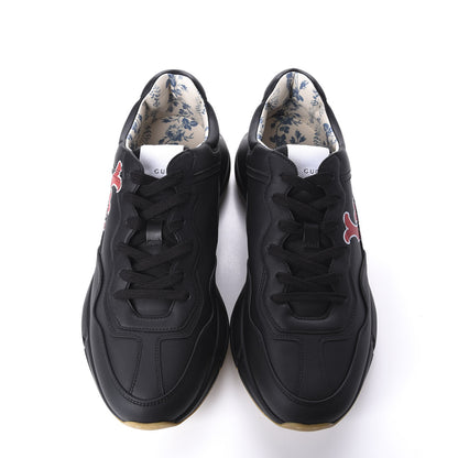 Gucci X MLB Calfskin LA Dodgers Mens Rhyton Sneakers 9.5 Black 5 of 11