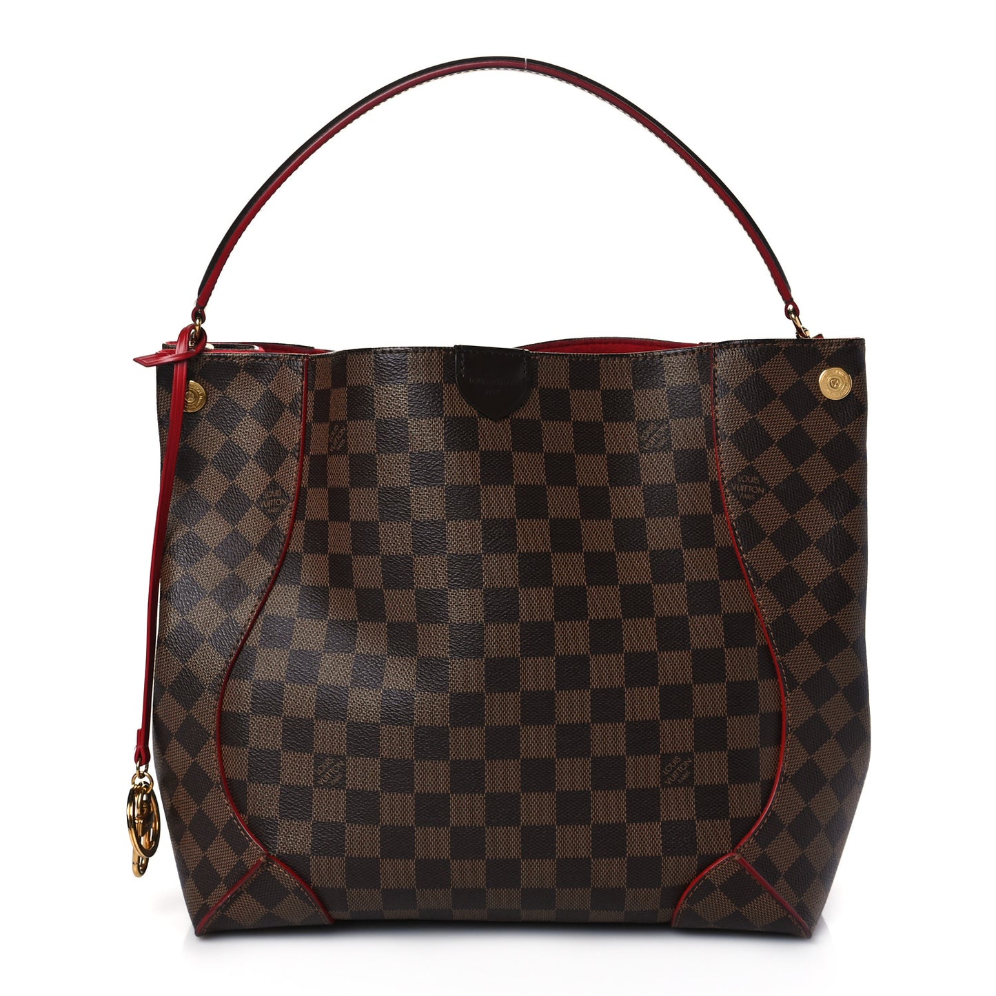 Damier Ebene Caissa Hobo Cherry