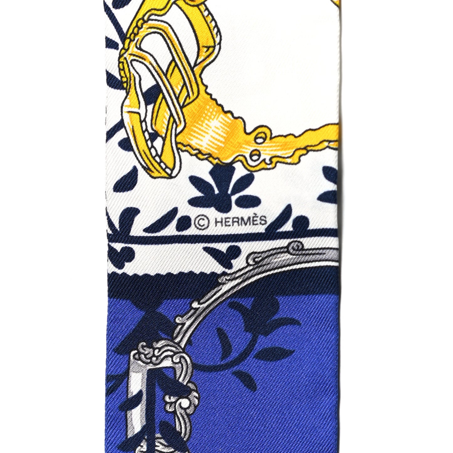 Silk Etriers Remix Twilly Marine White Or