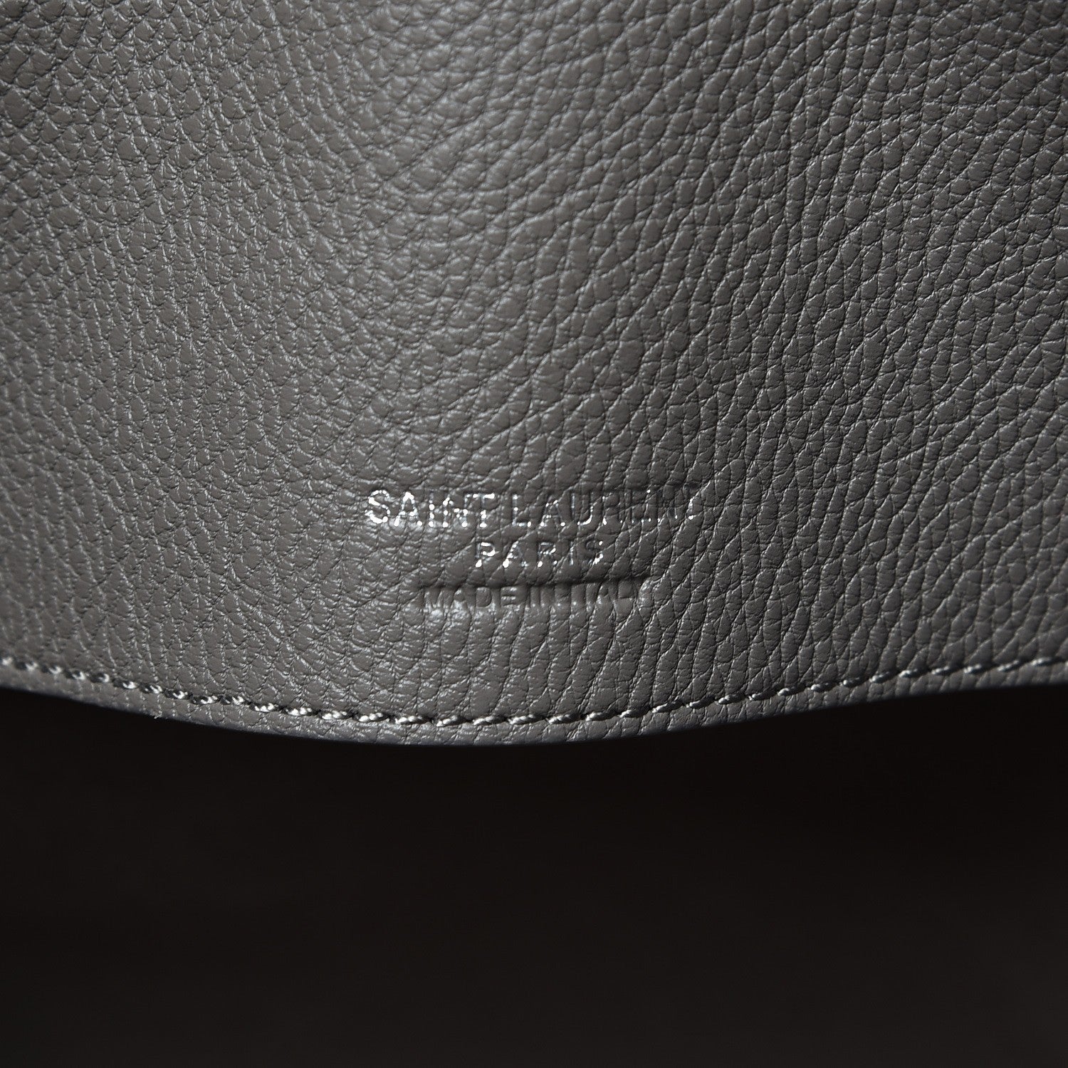 Saint Laurent Grained Calfskin Small Supple Sac De Jour Fog 7 of 8