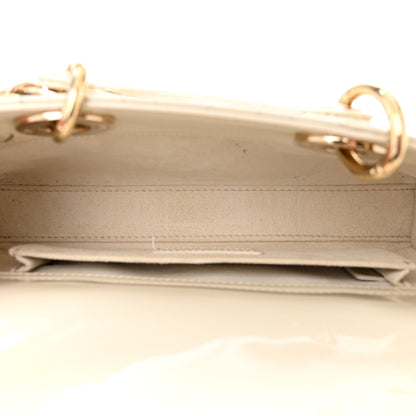 Christian Dior Patent Cannage Small Lady D-Joy White 5 of 12