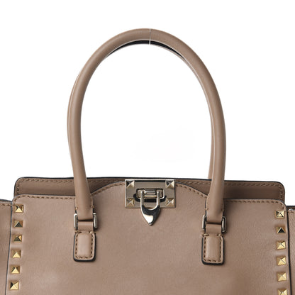Valentino Garavani Vitello Rockstud Double Handle Tote Alpaca 8 of 9
