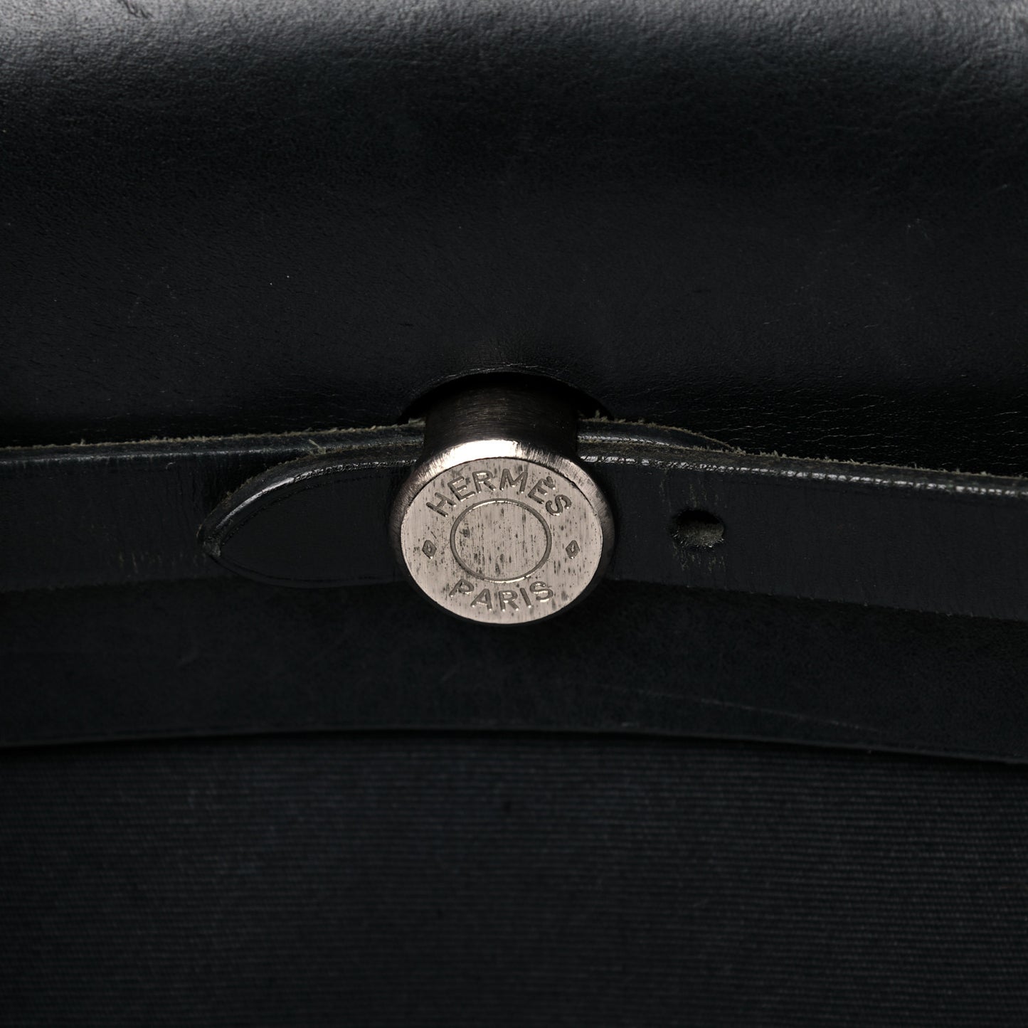 Toile Vache Calfskin Herbag 30 PM Backpack Black