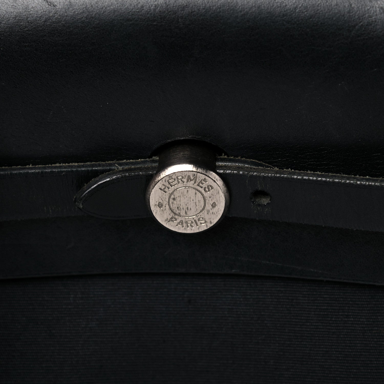 Hermes Toile Vache Calfskin Herbag 30 PM Backpack Black 25 of 28