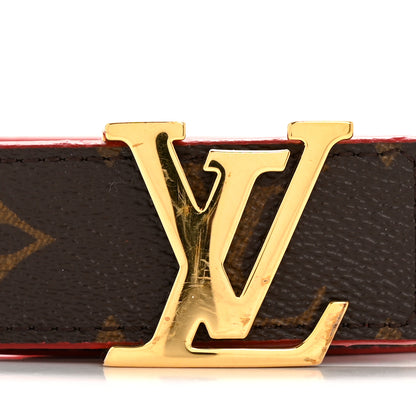 Louis Vuitton Calfskin Monogram 30mm LV Initiales Reversible Belt 75 30 Red 6 of 8