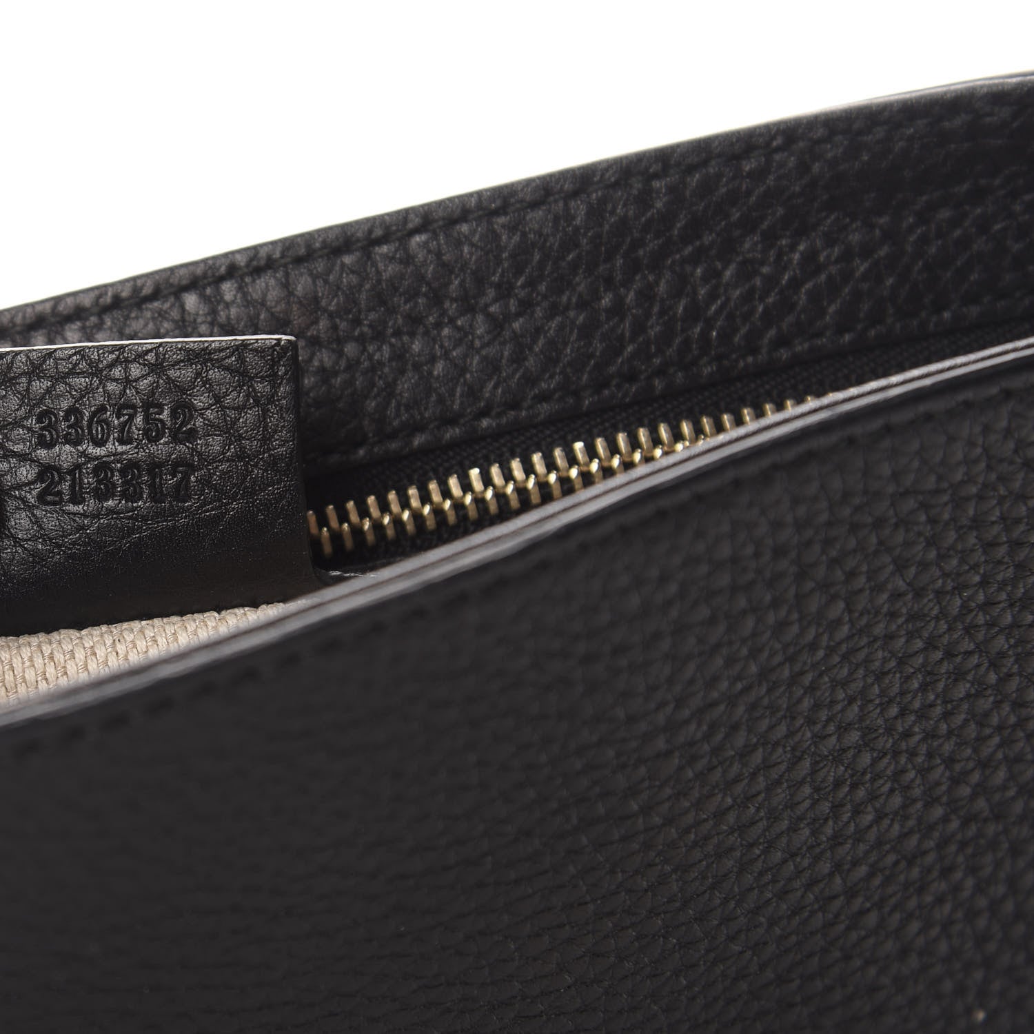 Gucci Pebbled Calfskin Medium Soho Flap Crossbody Black 9 of 10