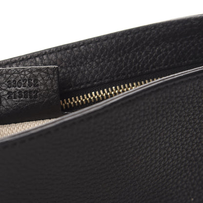 Gucci Pebbled Calfskin Medium Soho Flap Crossbody Black 9 of 10