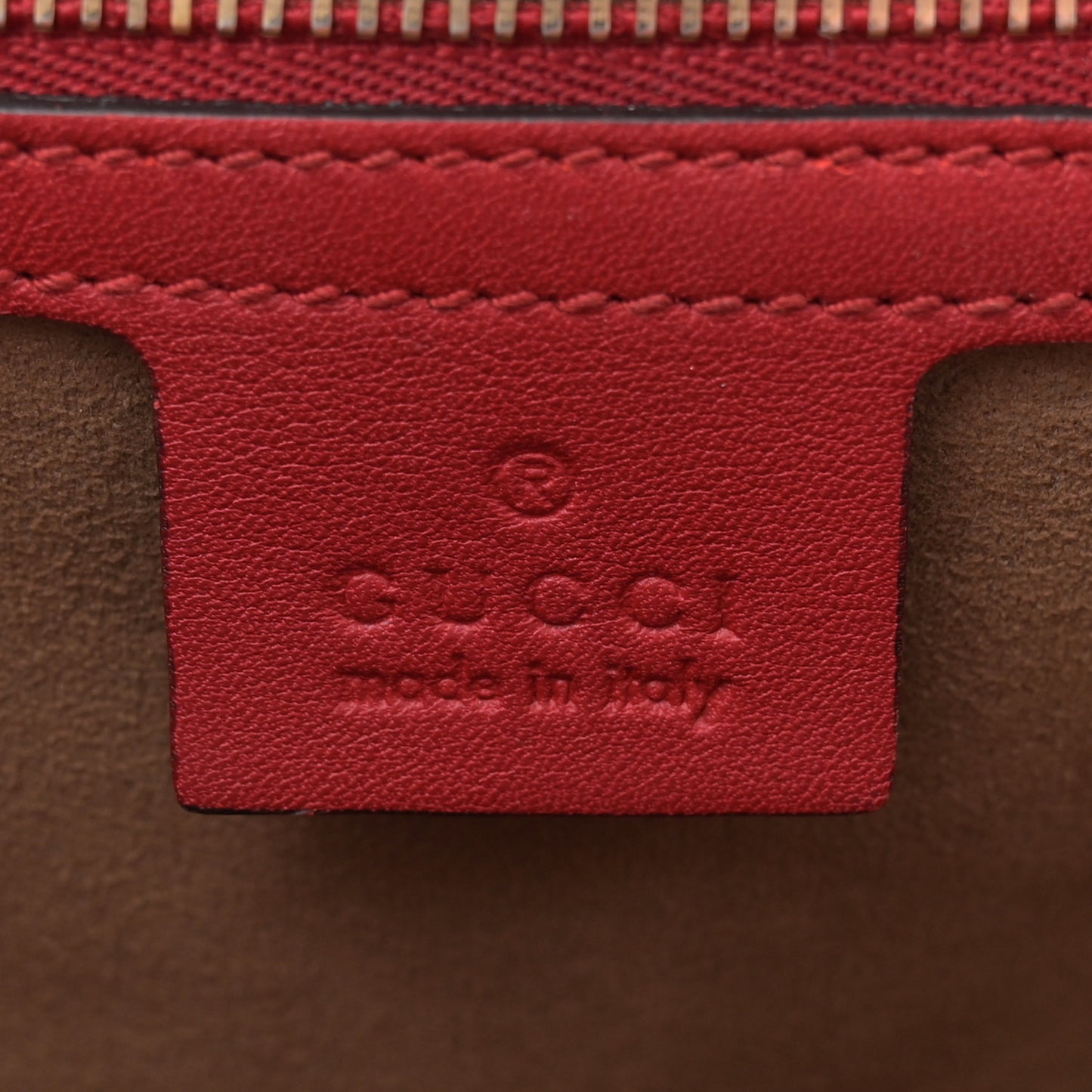 GG Supreme Monogram Calfskin Medium Padlock Shoulder Bag Beige Hibiscus Red New Rosette
