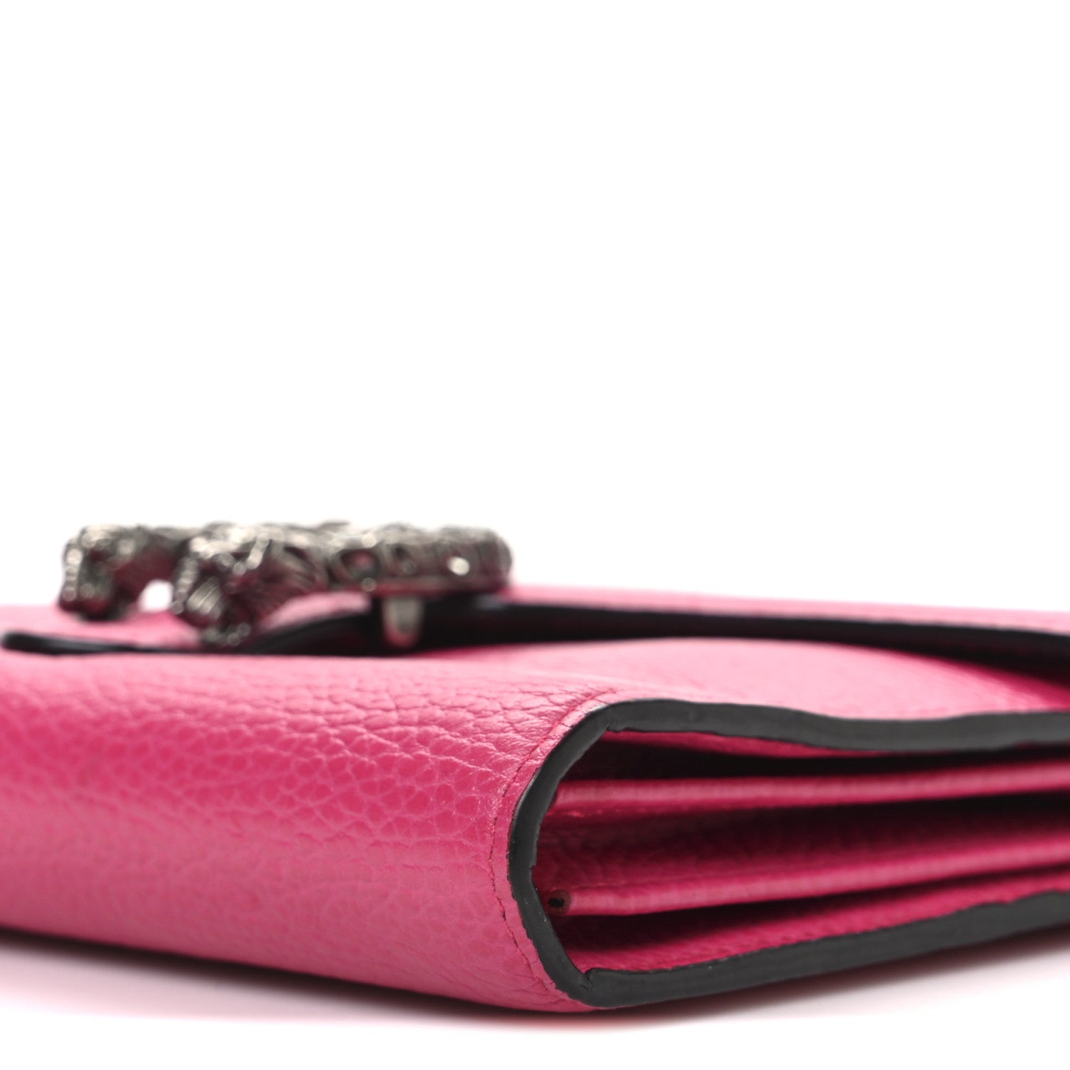 Gucci Dollar Calfskin Crystal Mini Dionysus Chain Wallet Box Pink 10 of 10