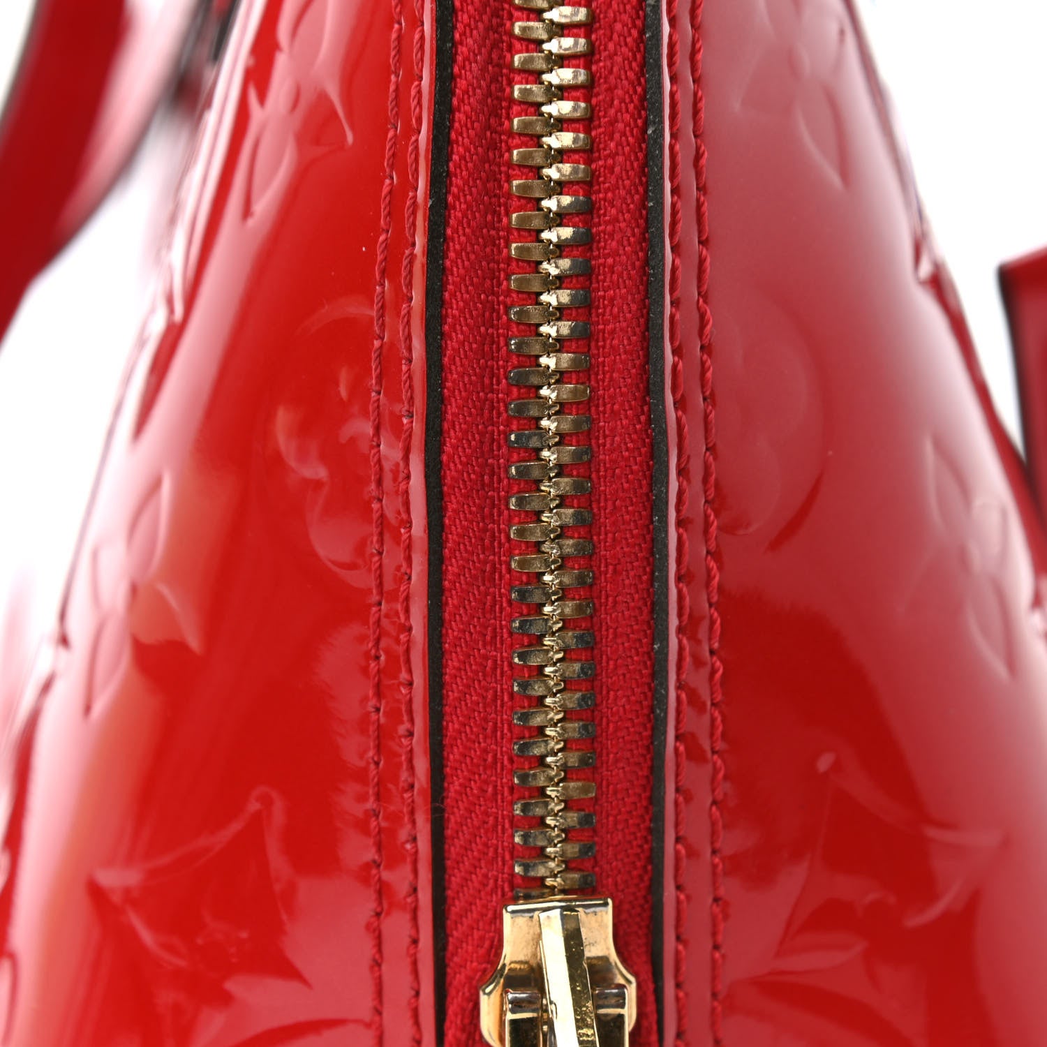 Louis Vuitton Vernis Alma BB Cherry 8 of 10