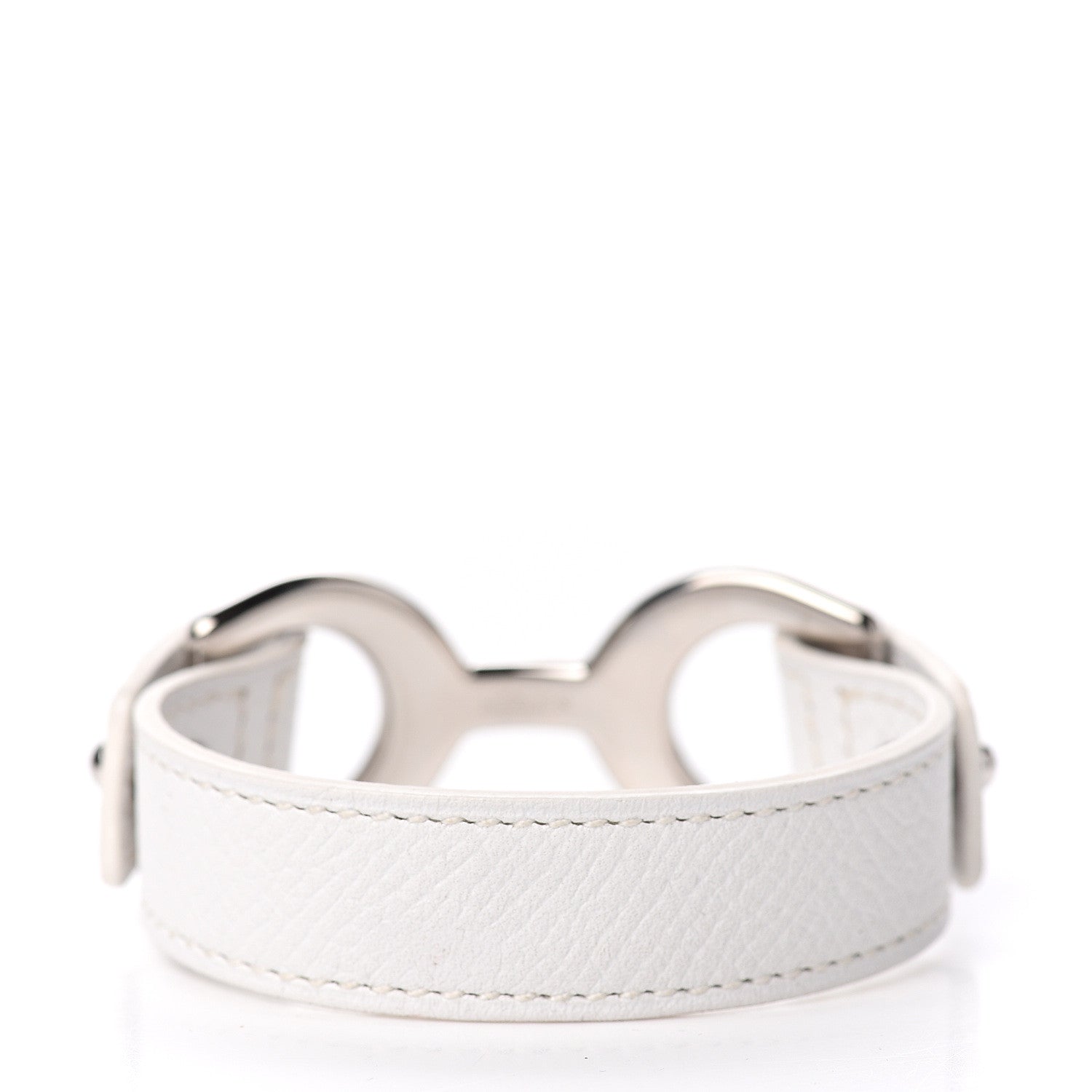 Hermes Epsom Pavane Cuff S White 2 of 4