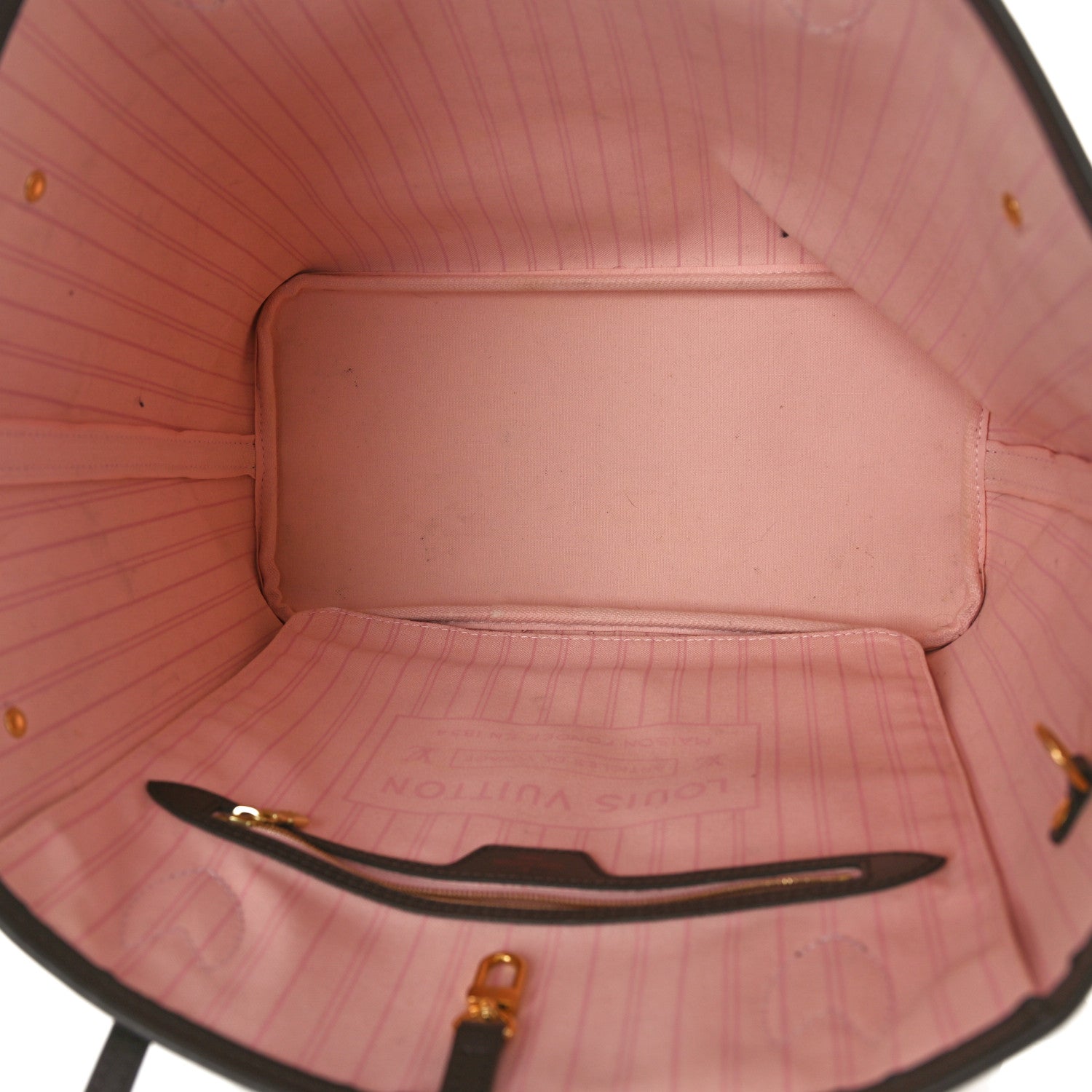 Louis Vuitton Damier Ebene Neo Neverfull MM Rose Ballerine 5 of 10