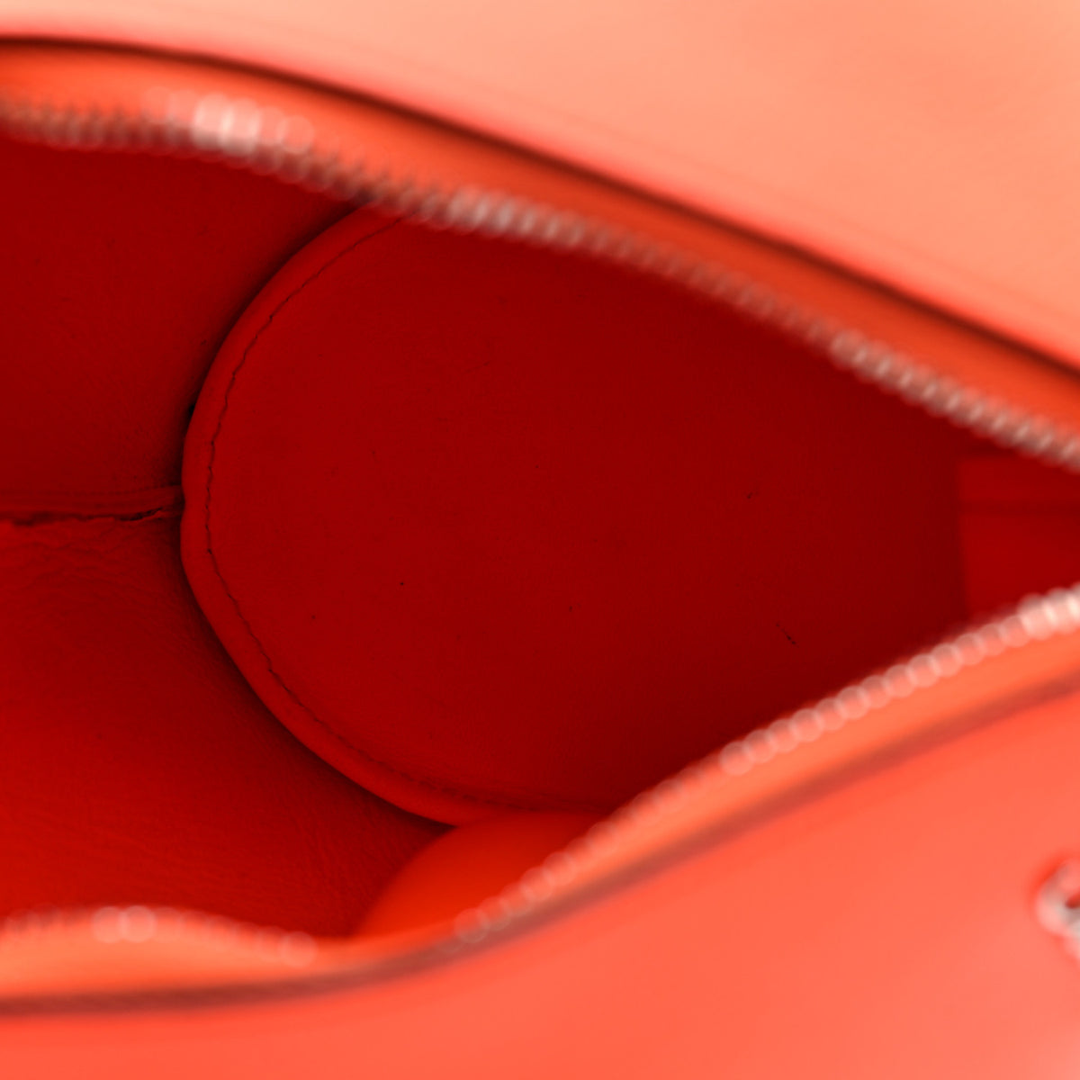 Calfskin Mini Punk Elephant Crossbody Bag Orange
