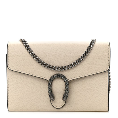 Gucci Dollar Calfskin Mini Dionysus Chain Wallet Mystic White 1 of 10